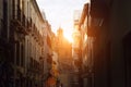 Granada streets in a historic city center