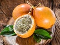 Granadilla fruits. Royalty Free Stock Photo