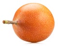 Granadilla or passiflora fruit isolated in white background Royalty Free Stock Photo