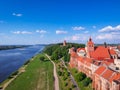 Granaries of Grudziadz at Wisla river