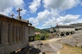 The granaries of Soajo in the Peneda Geres national park Royalty Free Stock Photo