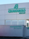 Granarolo Group logo on the Haedquarters facade. Granarolo Group is an Italian dairy company