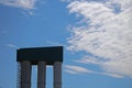 GRANARY WITH CLOUDS AND SKY