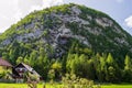 Grancisce hill above Mojstrana village in Slovenia, where two via ferrata routes are built, for outdoor climbing enthusiasts