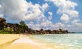 Grand Anse on La Digue island in Seychelles Royalty Free Stock Photo