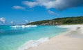 Grand Anse tropical beach, La Digue island, Seychelles Royalty Free Stock Photo