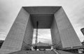 Grand Arch de la Defense, modern business and financial district in Paris, France. Royalty Free Stock Photo