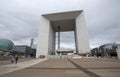 Grand Arch de la Defense, modern business and financial district in Paris, France Royalty Free Stock Photo