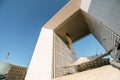 Grand Arch in La Defense region of Paris Royalty Free Stock Photo