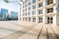 Grand Arch in La Defense region of Paris Royalty Free Stock Photo