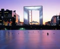 The Grand Arch, Paris. Royalty Free Stock Photo