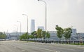 Grand avenue or promenade in Moscow