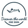 Grand Bahama Map Outline. Vintage Discover the.