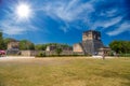 The Grand Ball Court, Gran Juego de Pelota of Chichen Itza archaeological site in Yucatan, Mexico Royalty Free Stock Photo