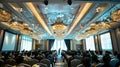 Grand Ballroom Filled with Conference Attendees Royalty Free Stock Photo