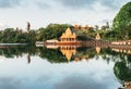 Grand Bassin Temple (Ganga Talao) - a sacred place for pilgrimage of hindu people in the district of Savanne, Mauritius Royalty Free Stock Photo