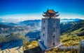 The grand bell tower of Thanh Van Dac Lo ,Fansipan mountian,Vietnam