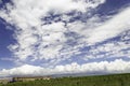 Grand blue sky and white cloud Royalty Free Stock Photo