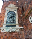 AÂ grand bronzeÂ plaqueÂ of King JanÂ IIIÂ Sobieski, St. Maryâs Basilica, Krakow, Poland