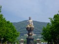 Grand Buddha Sculpture with Bathing by nine dragons in the front