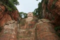 Grand Buddha statue in Leshan Royalty Free Stock Photo