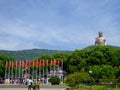 Grand Buddha statue at Lingshan and square