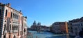 The Grand Canal in the Accademia district in Venice Royalty Free Stock Photo