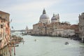 The grand canal in the Accademia district in venice Royalty Free Stock Photo