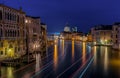 Grand Canal and Basilica Santa Maria della Salute night view