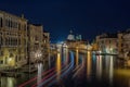 Grand Canal and Basilica Santa Maria della Salute night view