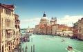 Grand Canal and Basilica Santa Maria della Salute, Venice Royalty Free Stock Photo