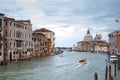 Grand Canal and Basilica Santa Maria della Salute, Venice, Italy Royalty Free Stock Photo