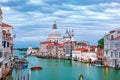 Grand canal at night in Venice, Italy Royalty Free Stock Photo