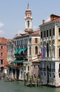 Grand Canal and campanile of San Apostoli, Venice Royalty Free Stock Photo