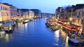 Grand Canal at dusk, Venice Royalty Free Stock Photo