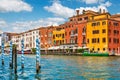 Grand canal panoramic view Venice Italy architecture