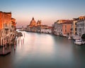 Grand Canal and Santa Maria della Salute Church from Accademia B Royalty Free Stock Photo