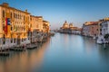 Grand Canal and Santa Maria della Salute Church from Accademia Royalty Free Stock Photo