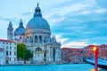 The Grand Canal and Santa Maria della Salute church Royalty Free Stock Photo