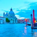 The Grand Canal and Santa Maria della Salute church in Venice Royalty Free Stock Photo