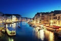 Grand Canal in sunset time, Venice Royalty Free Stock Photo