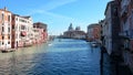 The Grand Canal in Venice in the Accademia district Royalty Free Stock Photo