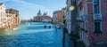 The Grand Canal in Venice crosses the Dorsoduro district Royalty Free Stock Photo