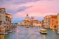 Grand Canal in Venice, Italy with Santa Maria della Salute Basil Royalty Free Stock Photo