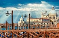 Grand Canal in Venice Italy sunset Royalty Free Stock Photo