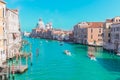 Grand Canal in Venice, Italy with vintage filtered Royalty Free Stock Photo