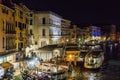 Grand Canal in Venice at night Royalty Free Stock Photo
