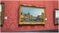 Grand Canal of Venice, painted by Canaletto on display at National Gallery, London