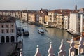 Grand Canal view from Fondaco dei Tedeschi terrace. Venice, Italy Royalty Free Stock Photo