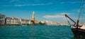 Grand Canal view with Saint Mark bell tower, Doge Palace and coa Royalty Free Stock Photo